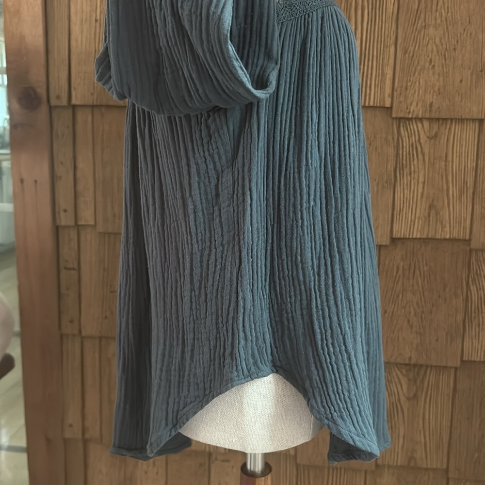 Casual Gauzy Peasant Top size M - Picture 10 of 10
